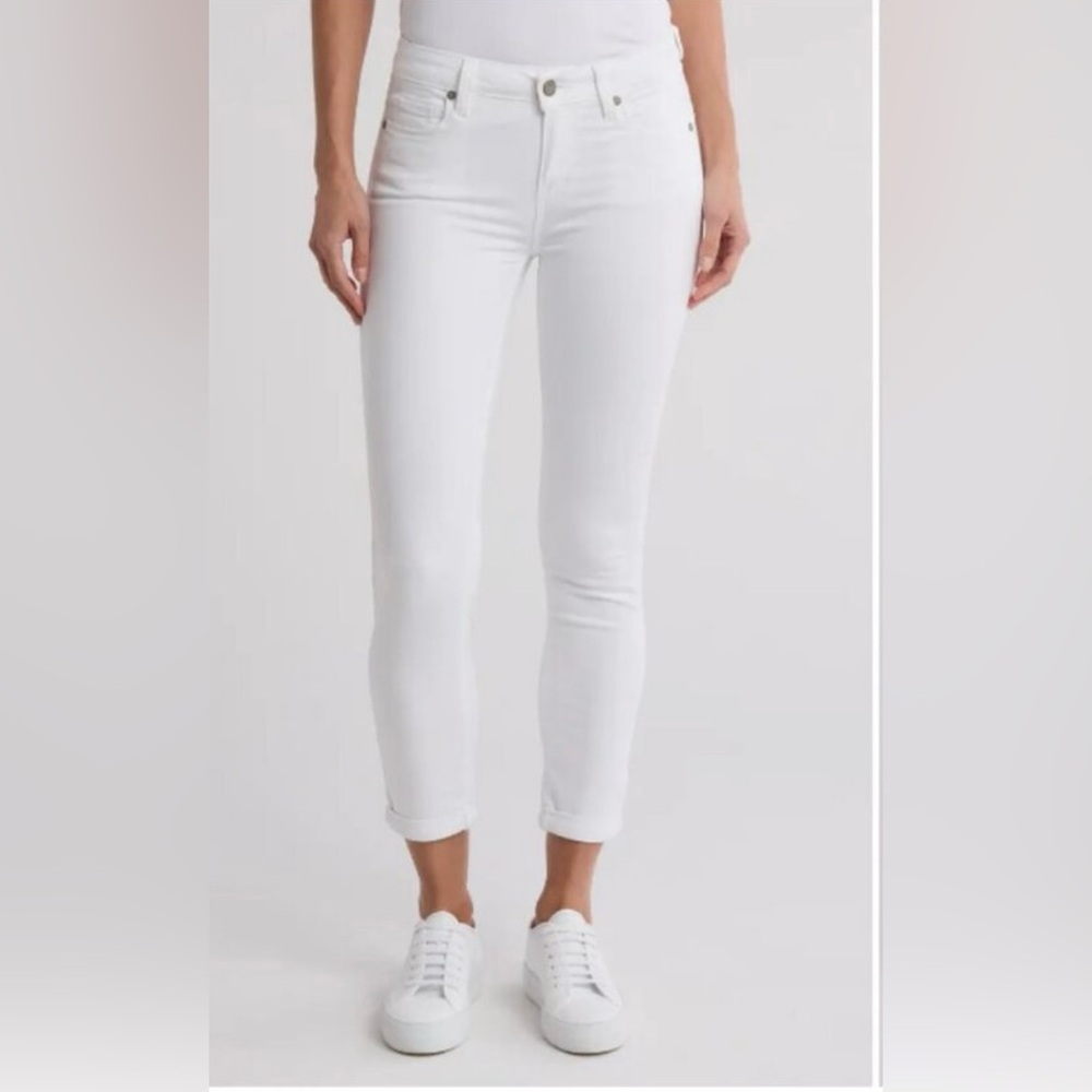 PAIGE White Kylie Crop Skinny Jeans